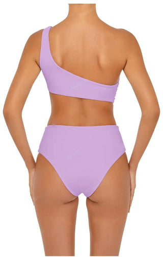 Asymmetric O-Ring One-Piece  (Lush Lilac)